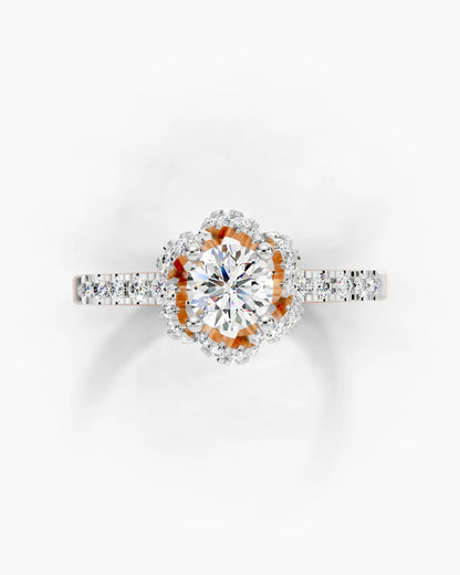 Crystal Rose Women Ring