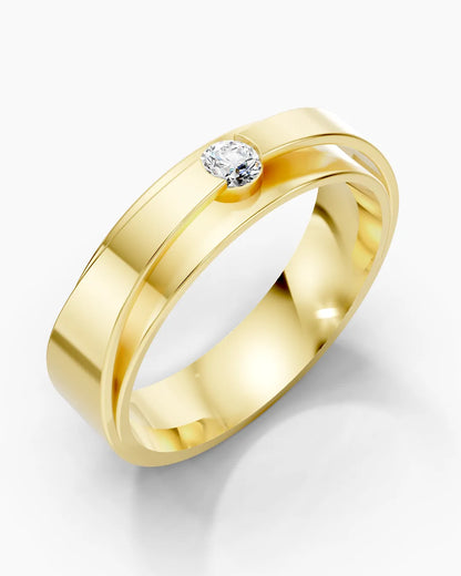Tactile Bright Men Ring