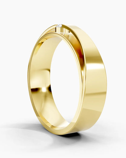 Tactile Bright Men Ring