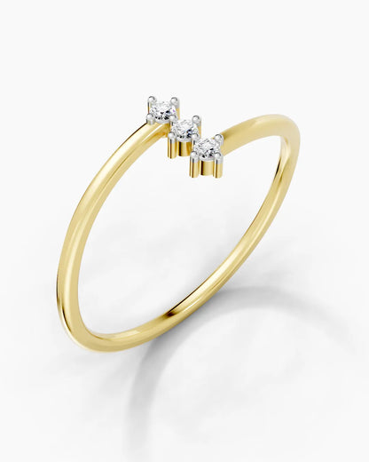 Delicate Trio Women Ring