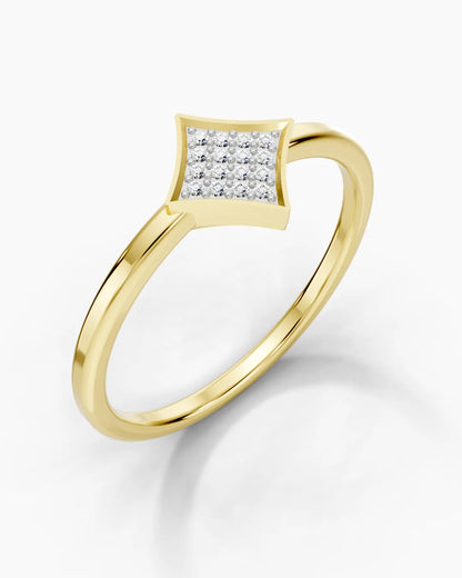 Twinkling Square Women Ring