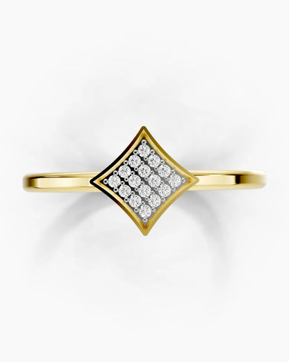 Twinkling Square Women Ring