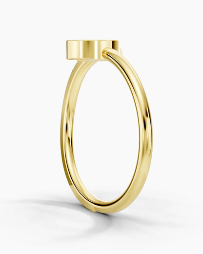 Half-Moon Sparkle Women Ring