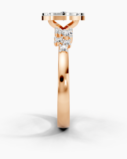 Crystal Gleam Women Ring