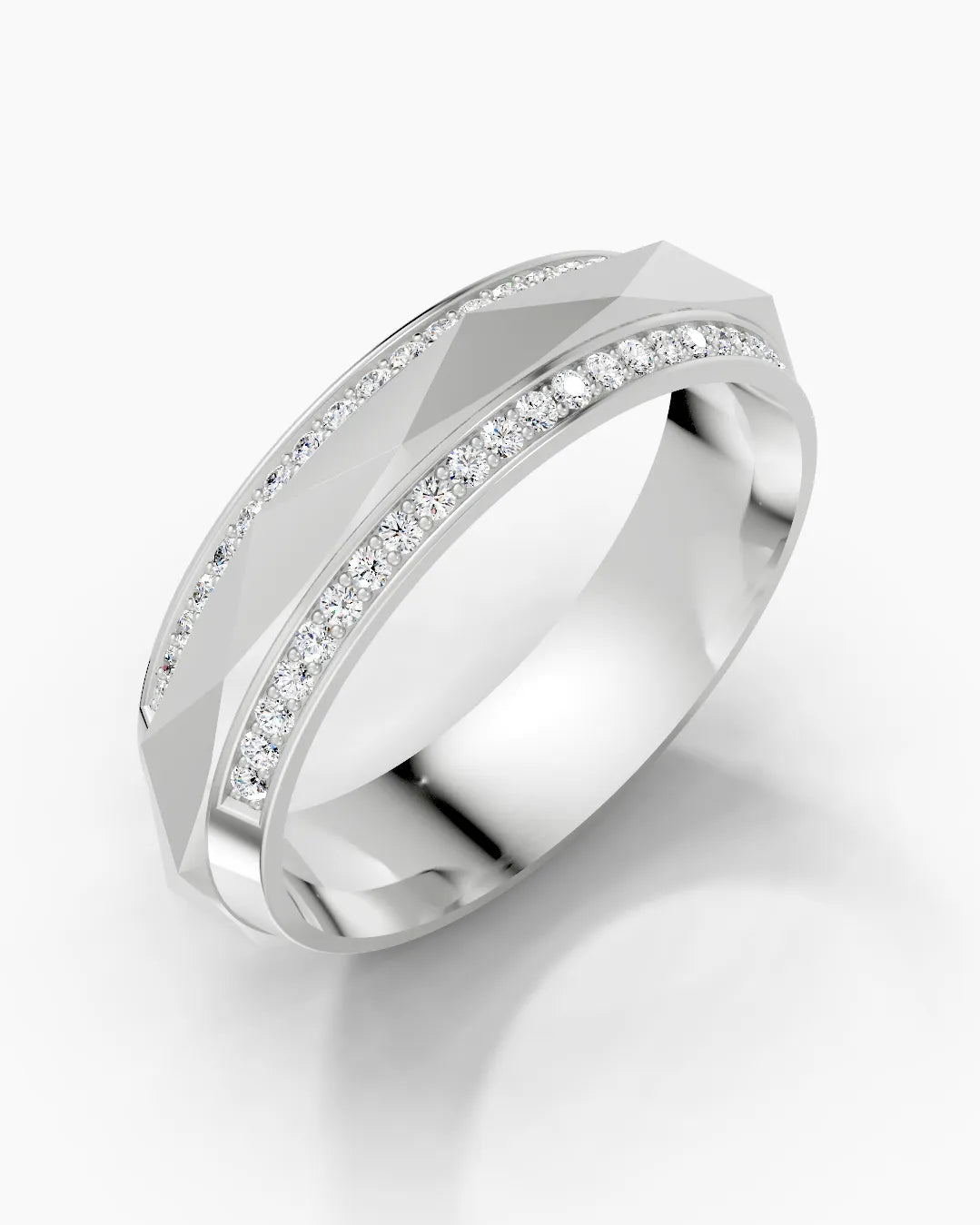 Chrome Crest Men Ring