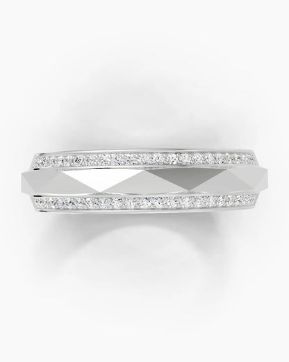 Chrome Crest Men Ring