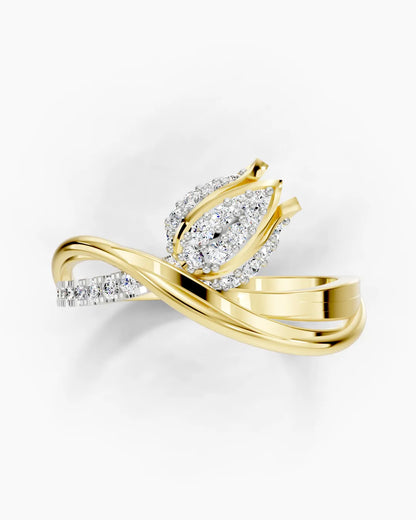 Rose Whisper Diamond Women Ring