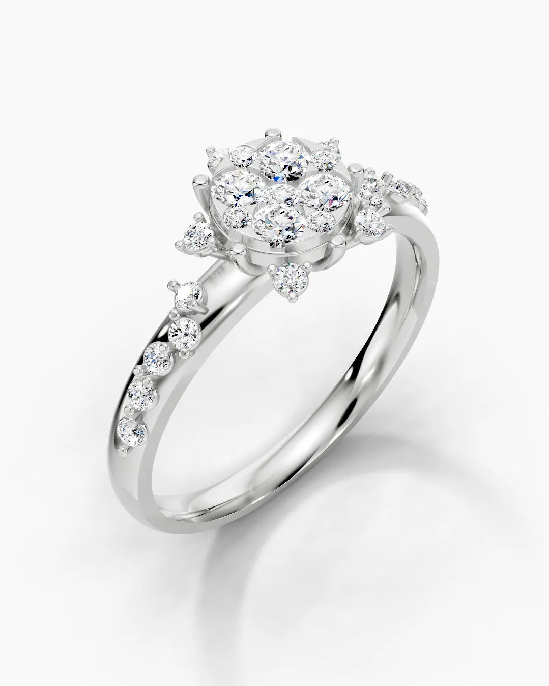 Lustrous Petal Women Ring