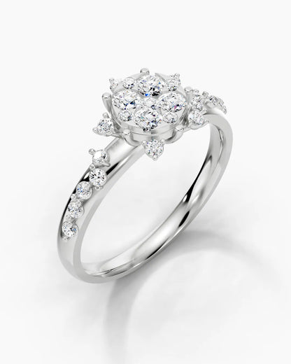 Lustrous Petal Women Ring