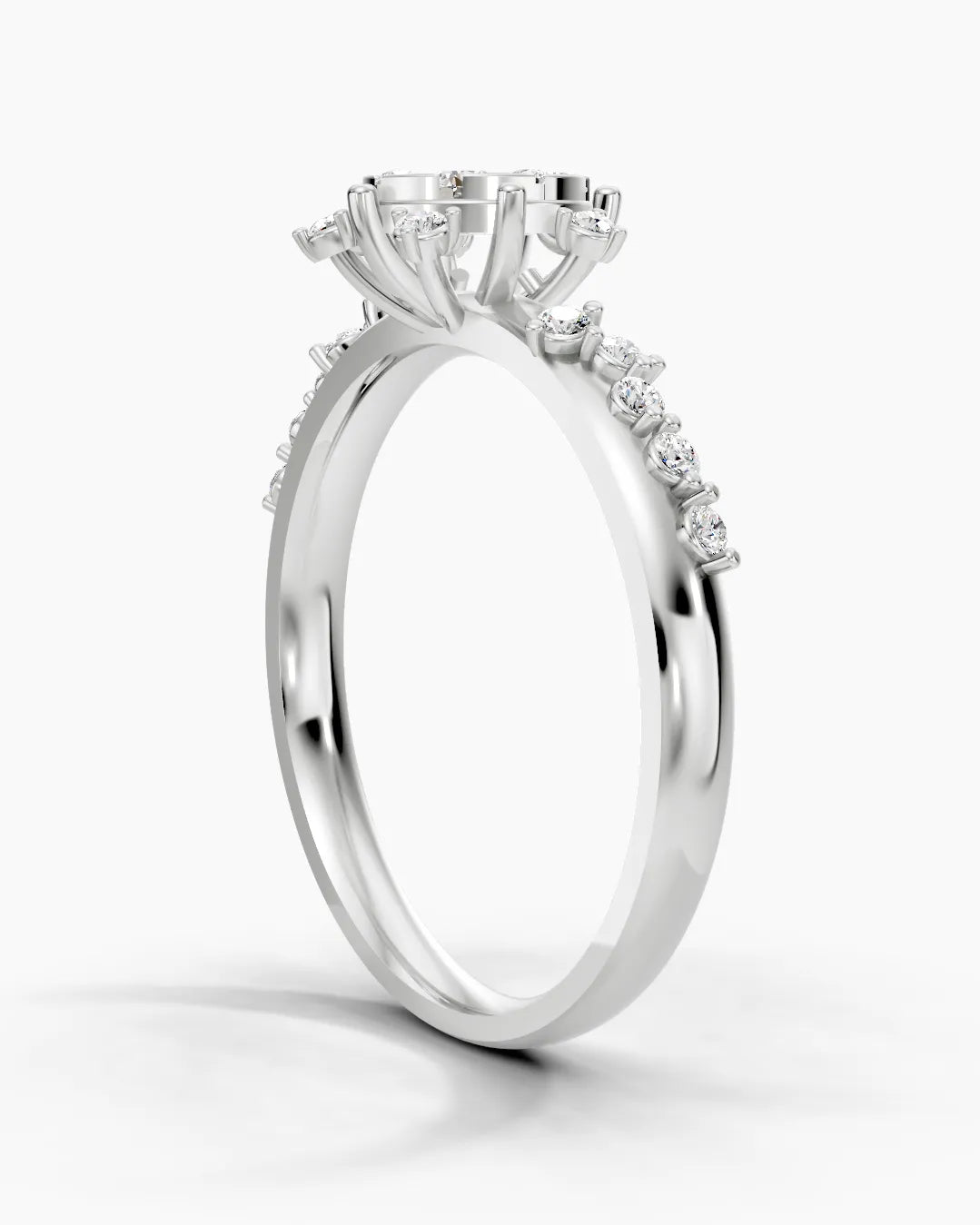 Lustrous Petal Women Ring