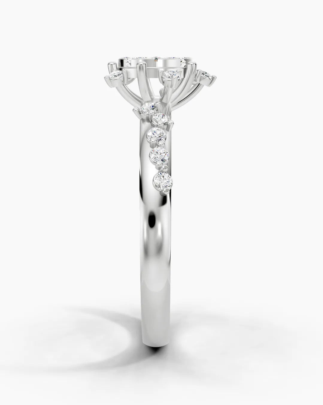 Lustrous Petal Women Ring