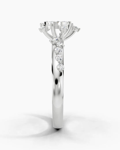Lustrous Petal Women Ring