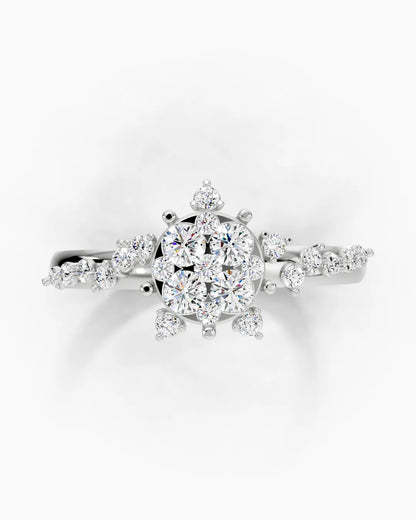 Lustrous Petal Women Ring