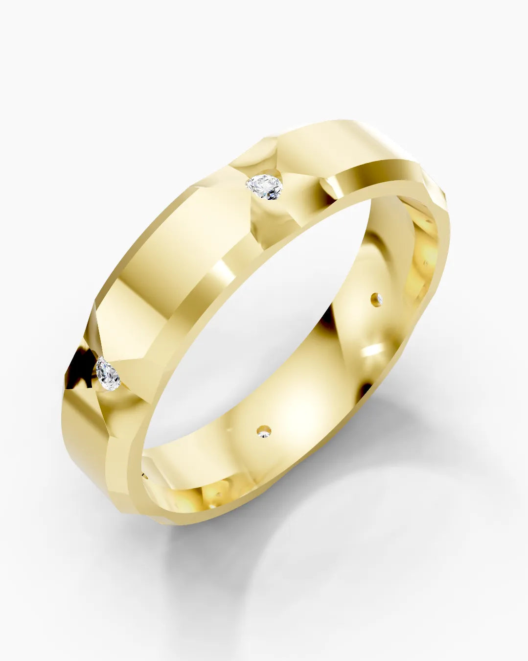 Graphite Line Men Ring