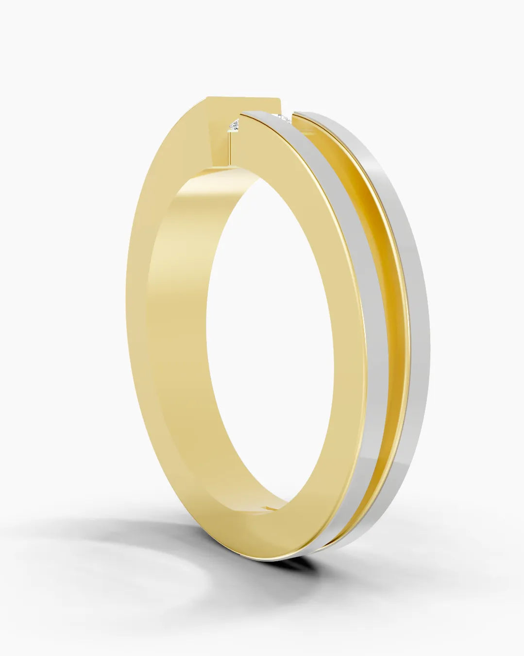 Obsidian Float Men Ring