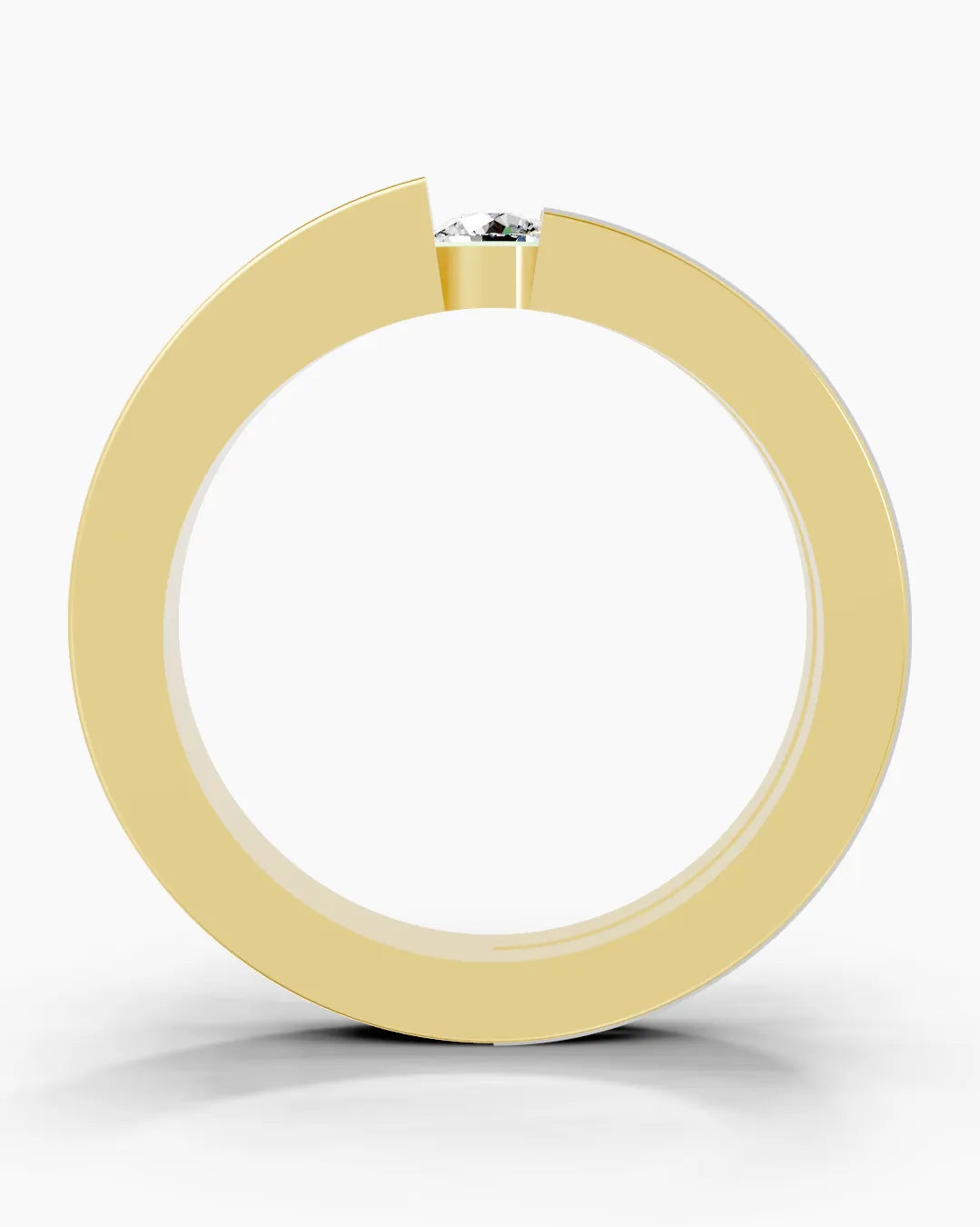 Obsidian Float Men Ring