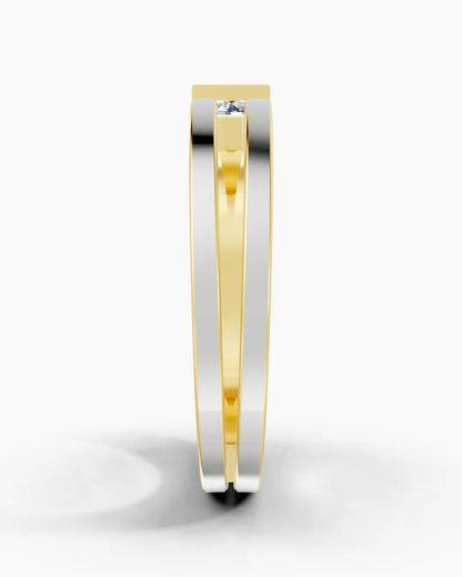 Obsidian Float Men Ring
