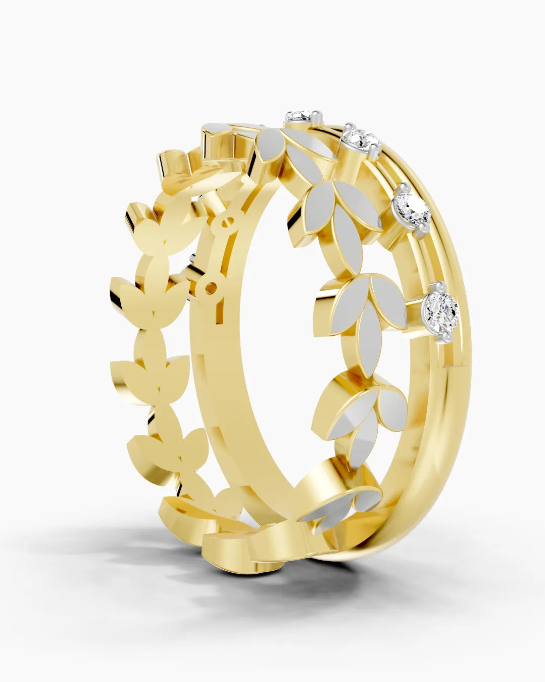 Lush Petal Leaf  Women Ring
