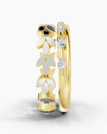 Lush Petal Leaf  Women Ring
