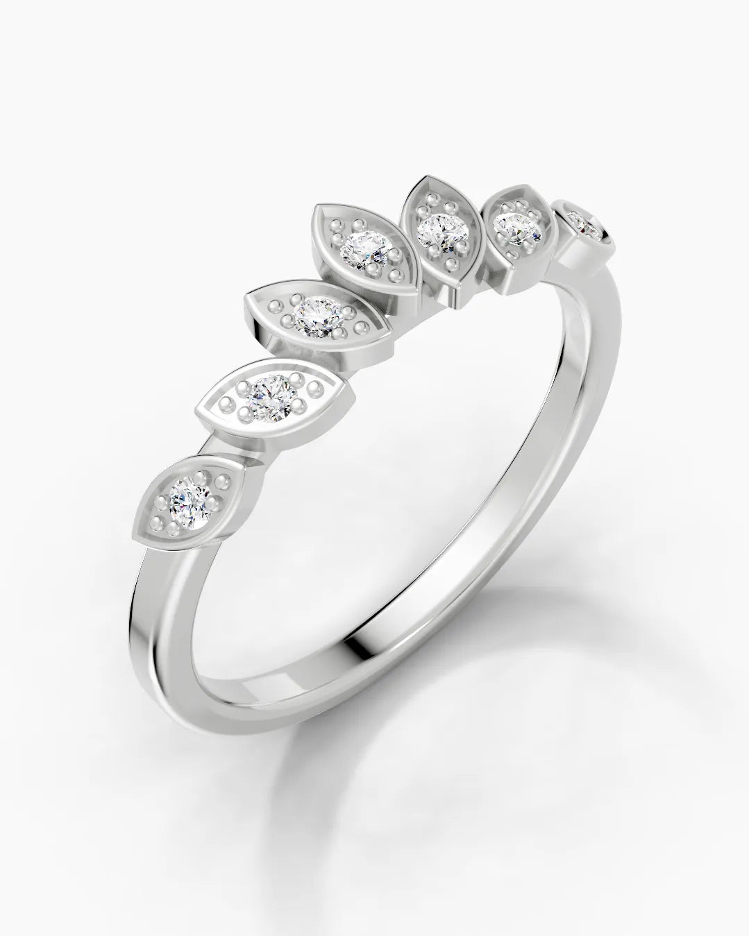 Flora Shine Leaf Women Ring