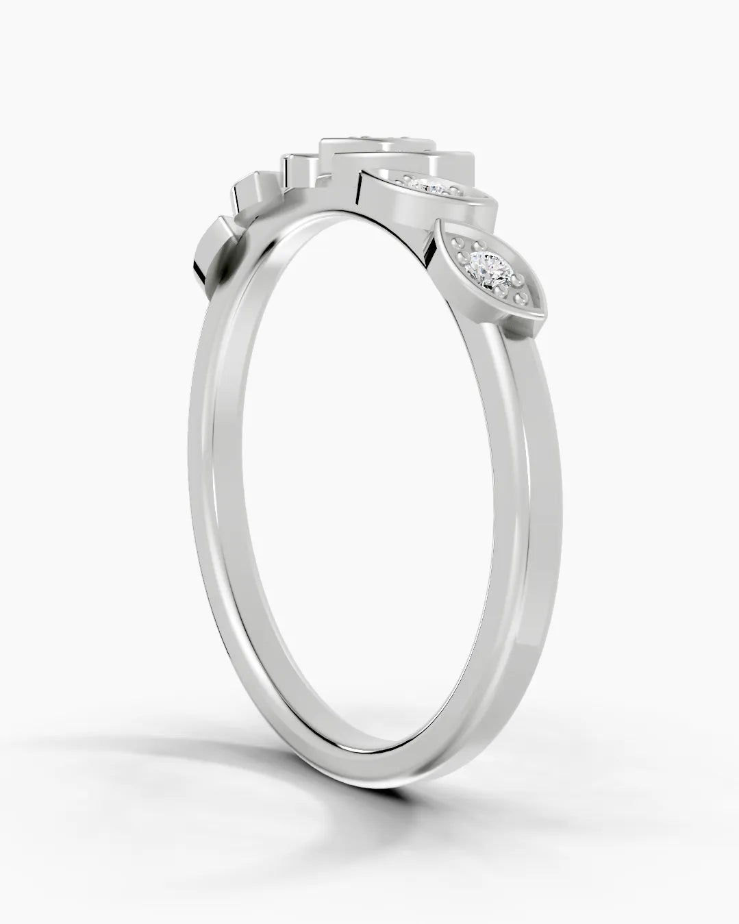 Flora Shine Leaf Women Ring