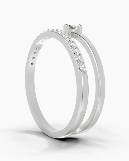 Divine Dual Spark Women Ring