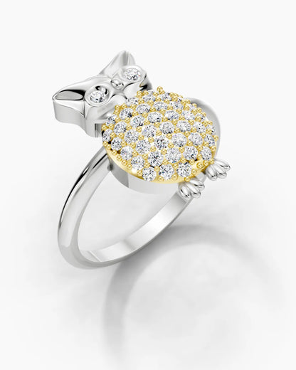 Twilight Soul Owl Women Ring