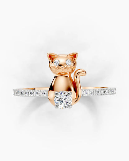 Playful Kitty Women Ring