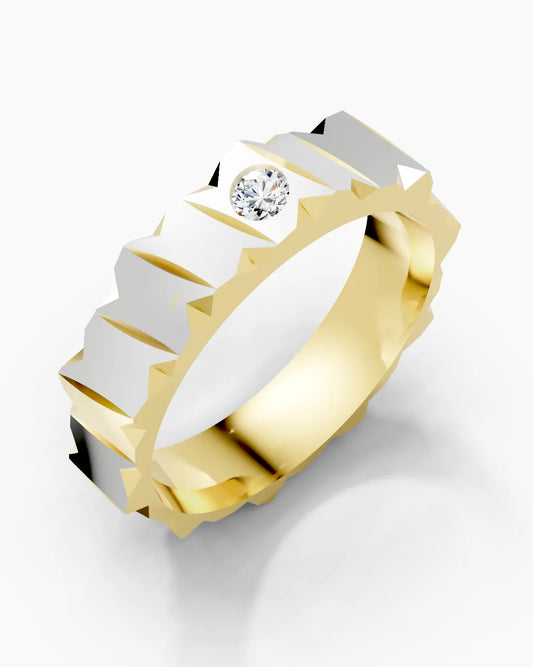 Urban Stone Textured Men Ring