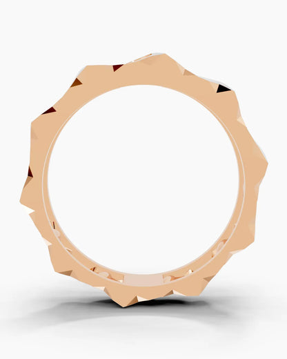 Solo Peak Textured Men Ring