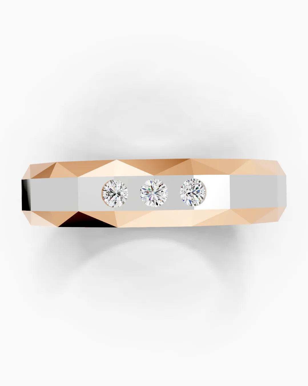 Steel Crown Diamond Men Ring