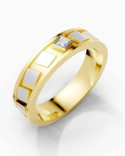 Arctic Line Diamond Men Ring