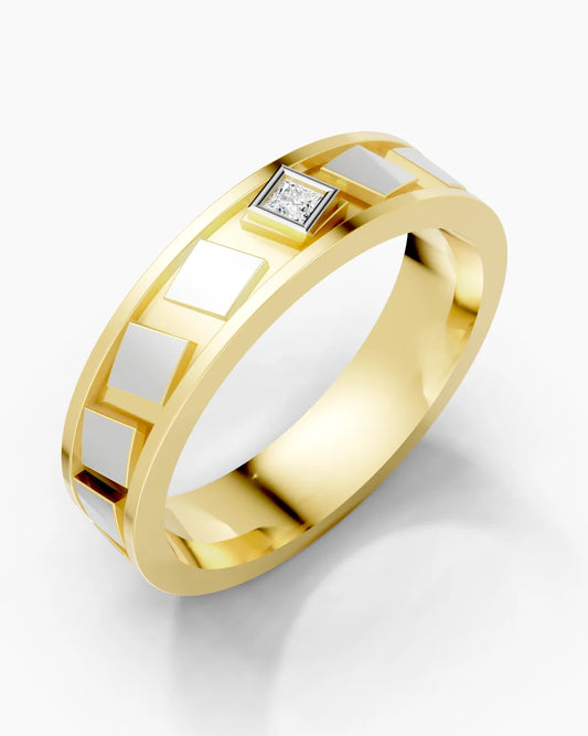 Arctic Line Diamond Men Ring
