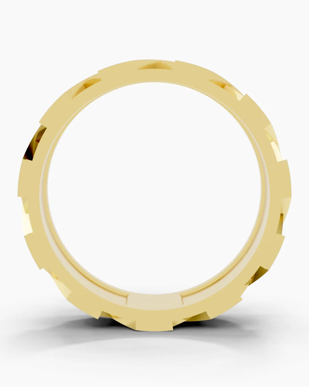 Steel Grain Diamond Men Ring