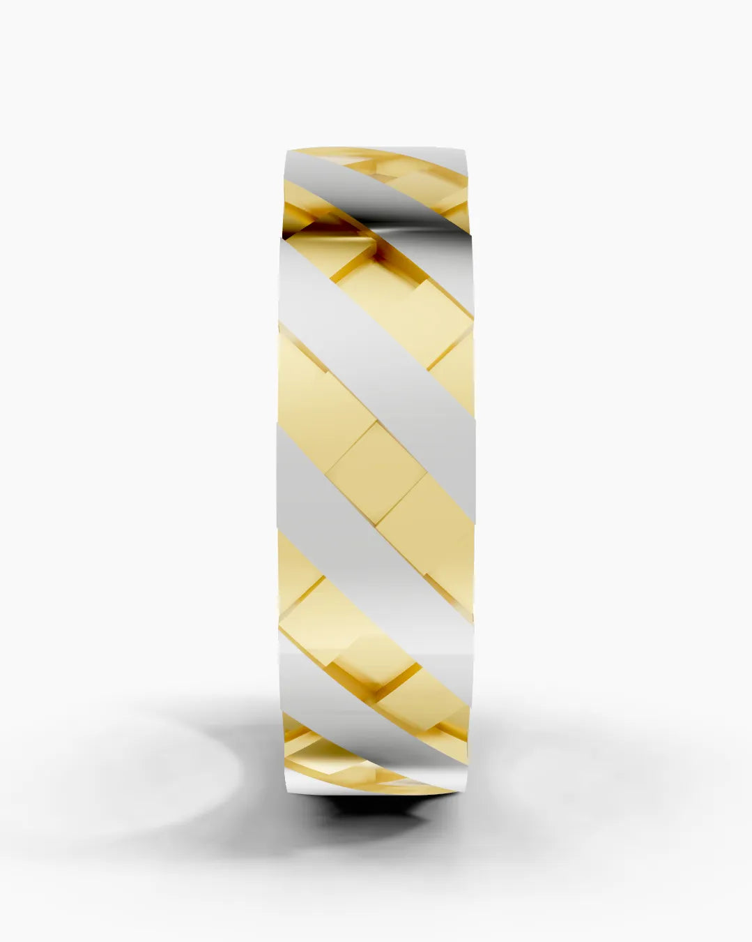 Steel Grain Diamond Men Ring