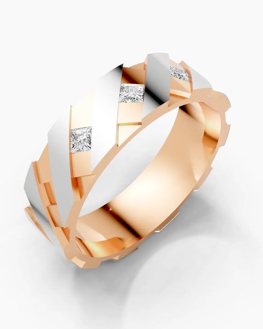 CrossGrid Diamond Men Ring