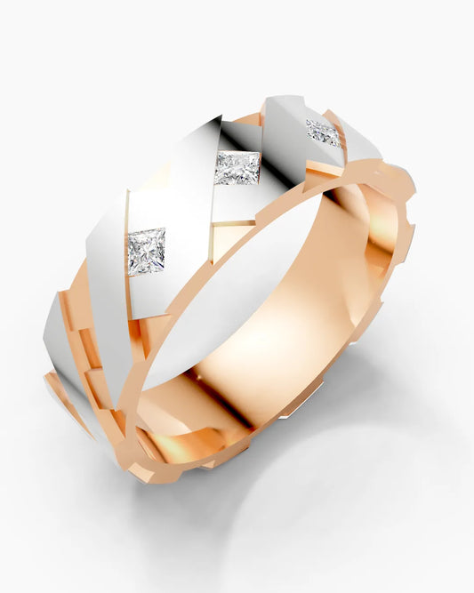 CrossGrid Diamond Men Ring