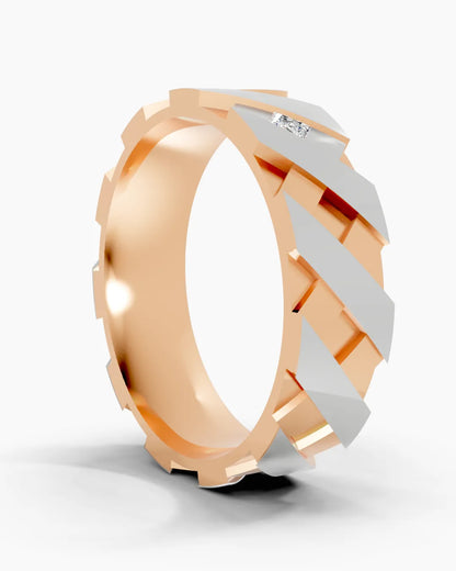 CrossGrid Diamond Men Ring