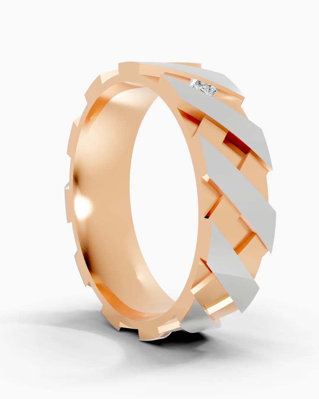 CrossGrid Diamond Men Ring