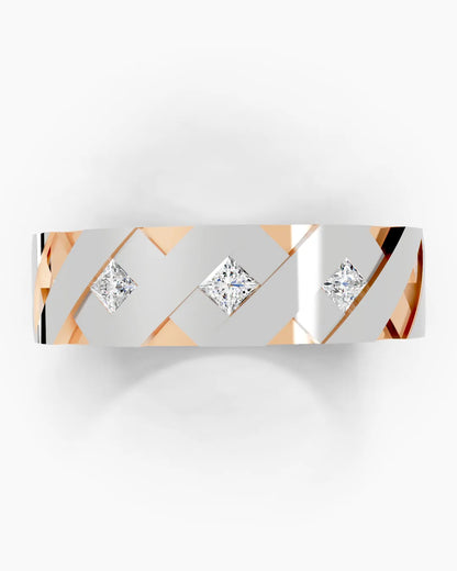CrossGrid Diamond Men Ring