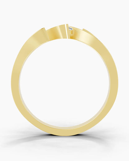 Majestic Three Stone Men Ring
