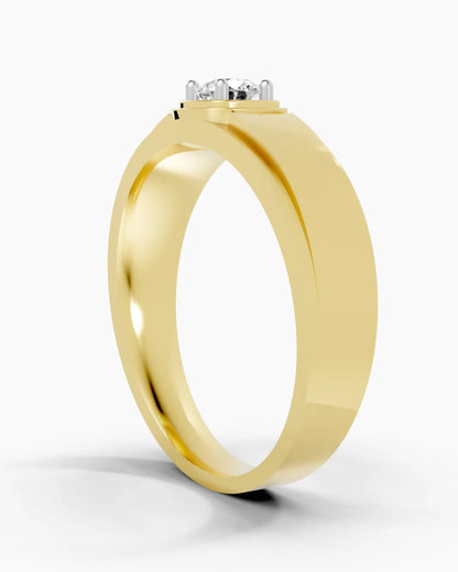 Pure Line Diamond Men Ring