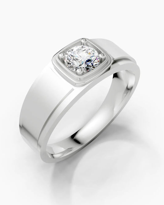 Gentle Edge Diamond Men Ring