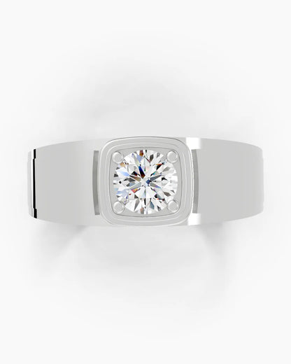 Gentle Edge Diamond Men Ring