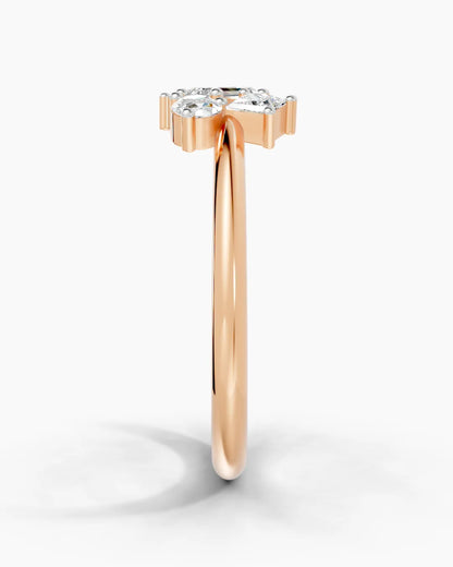 Blossom Arc Multi-Stone Women Ring