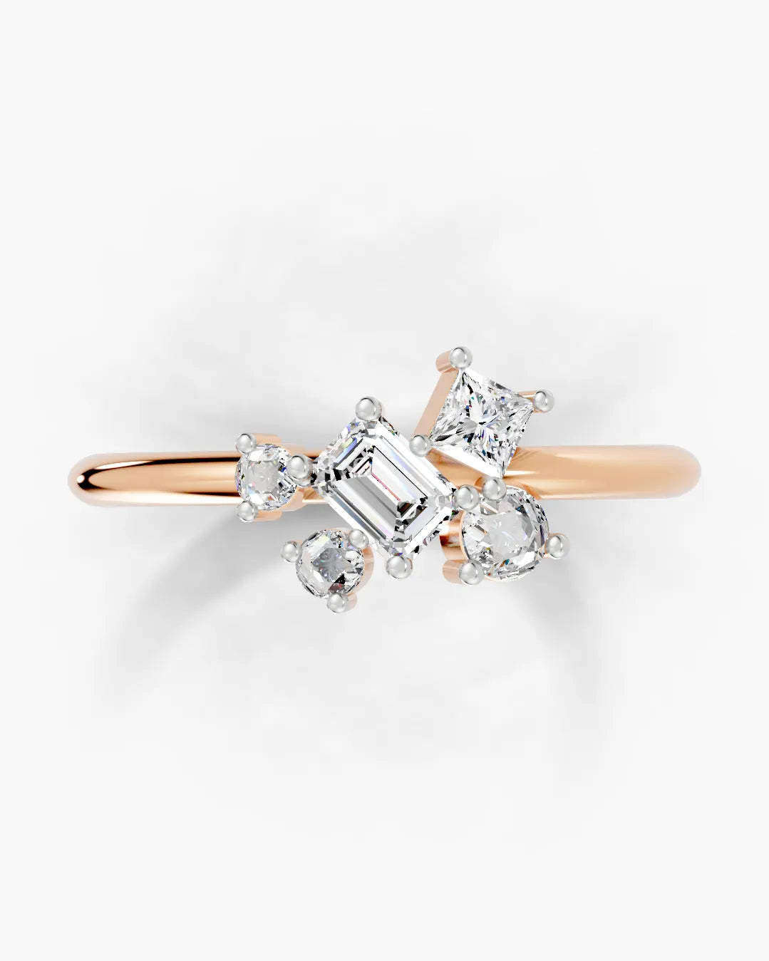 Blossom Arc Multi-Stone Women Ring