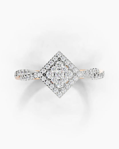 Crimson Round Women Ring