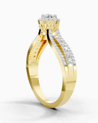 Moonlit Spiral Women Ring