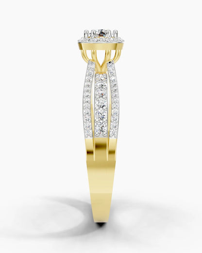 Moonlit Spiral Women Ring