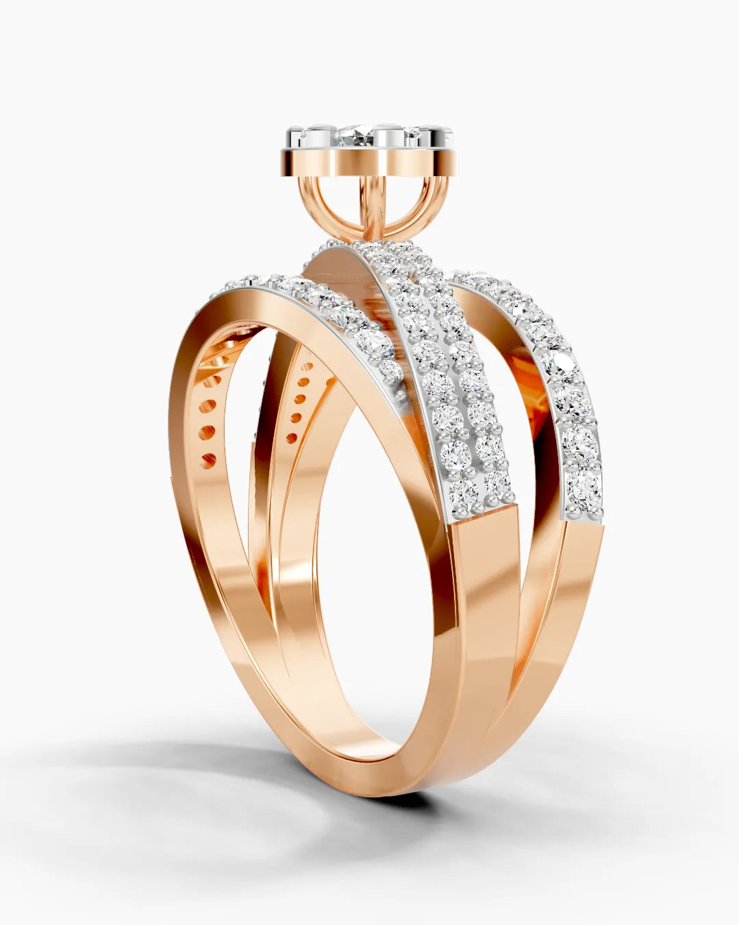 Trinity Spiral Women Ring